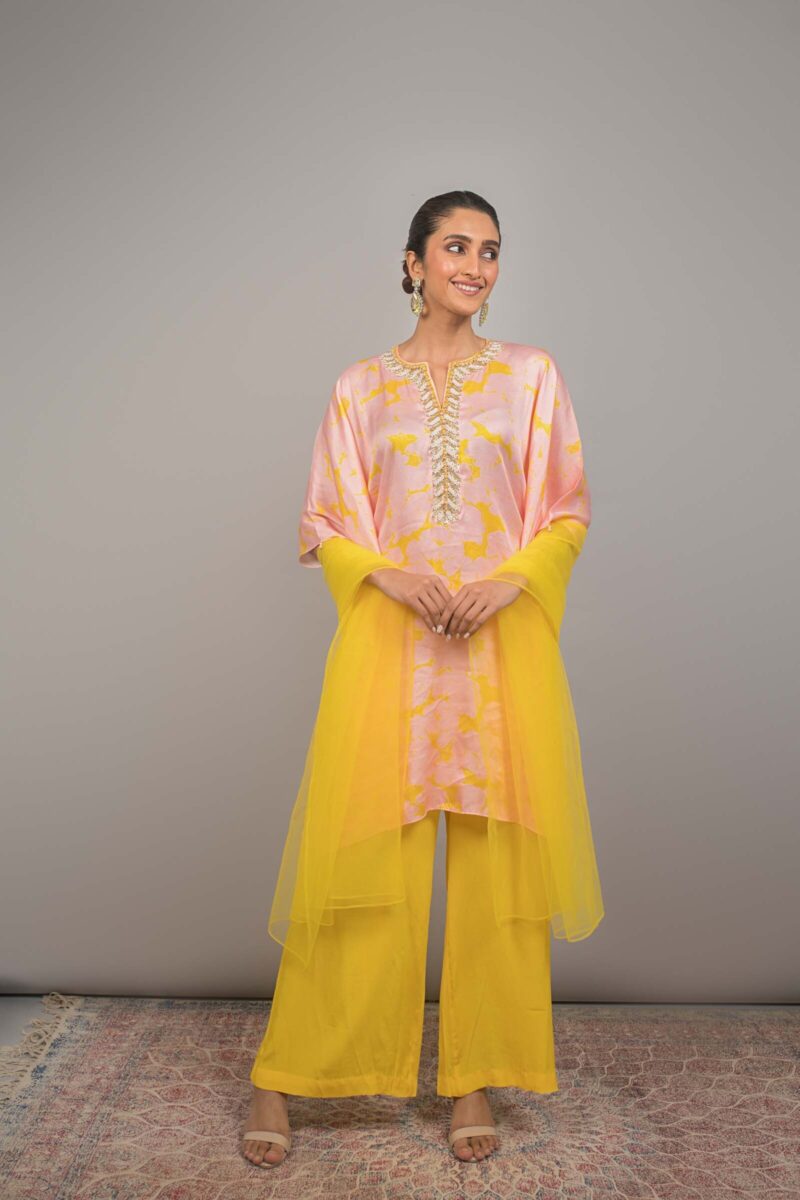 Print Kaftan kurta set